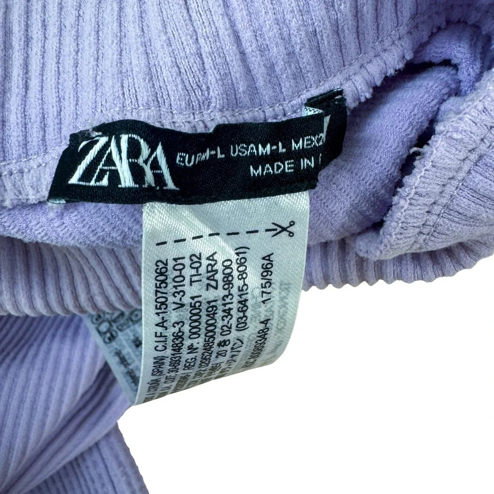 Zara lavender ribbed